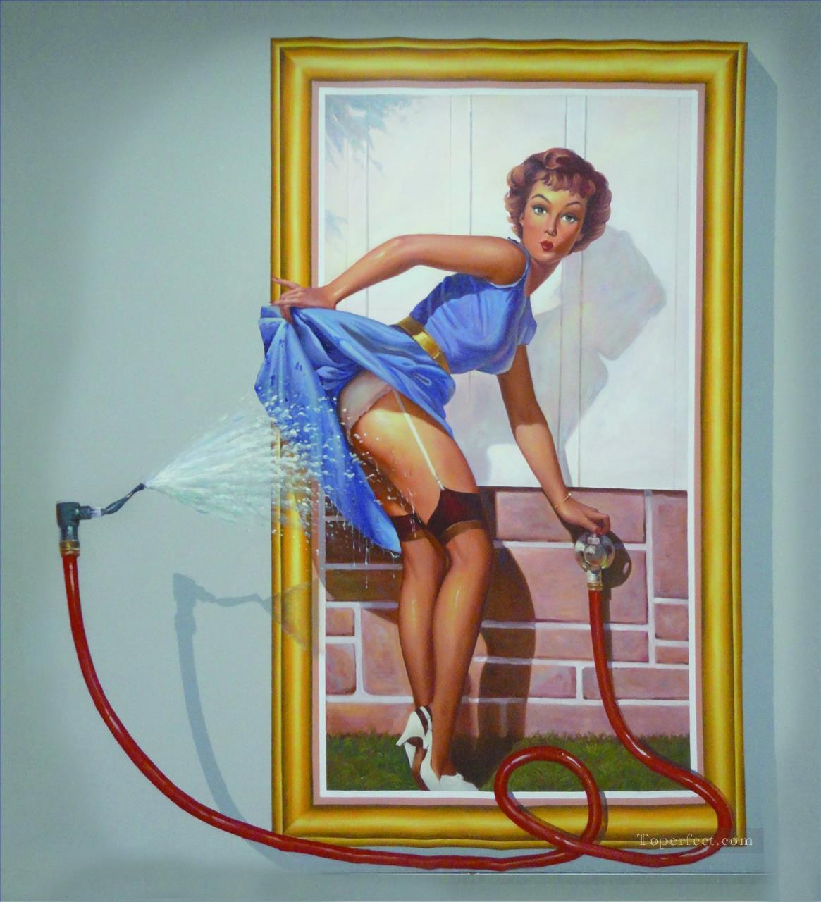 sexy girl 3D Oil Paintings